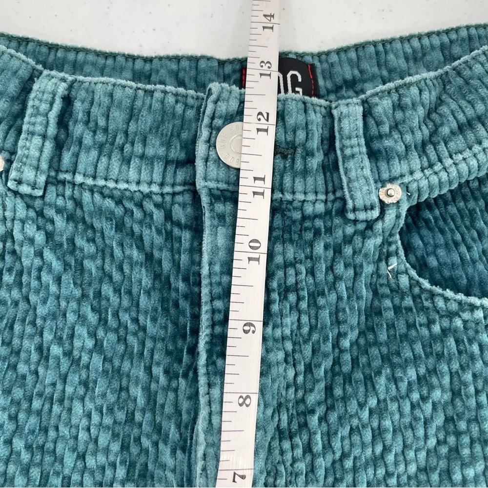 BDG Aqua Wide Ribbed Corduroy Pockets High Rise Baggy Cotton Blend Pants Casual - Picture 8 of 11